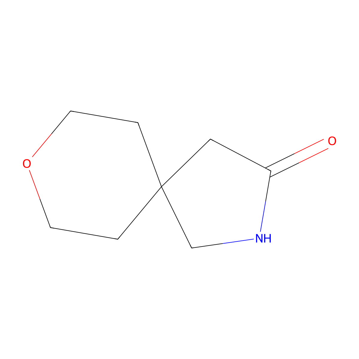 8-Oxa-2-azaspiro[4.5]decan-3-one molecular structure, CAS 194862-84-5
