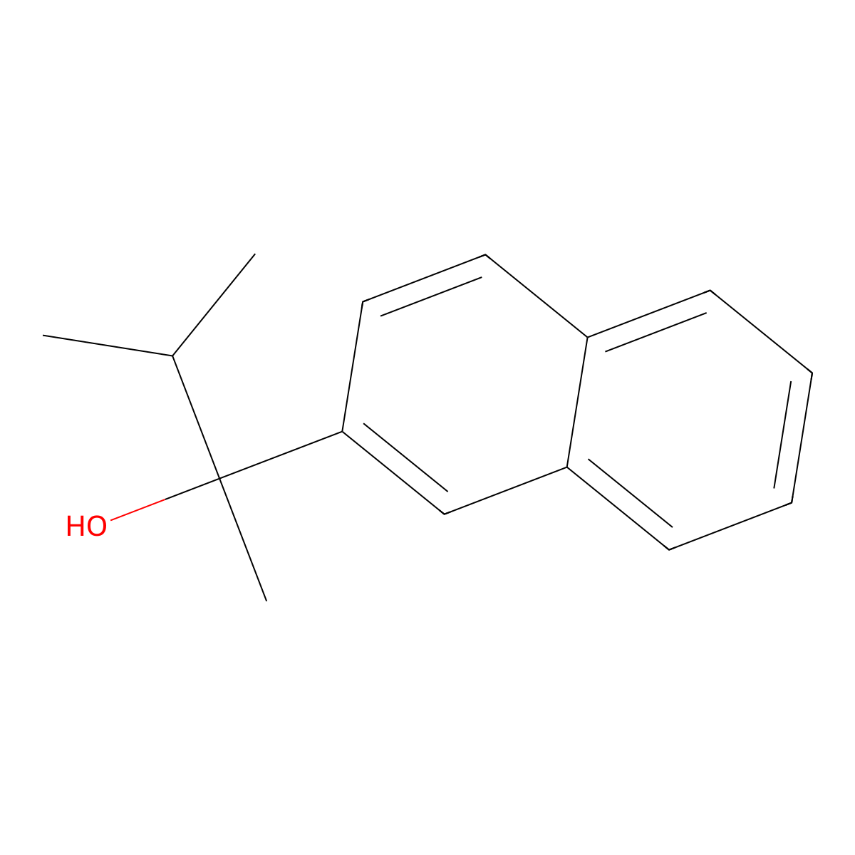 alpha-Methyl-alpha-(1-methylethyl)-2-naphthalenemethanol molecular structure, CAS 194865-21-9