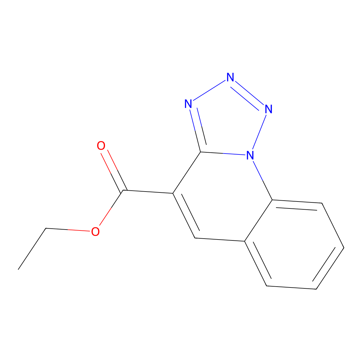 Ethyl tetrazolo[1,5-a]quinoline-4-carboxylate molecular structure, CAS 194865-52-6