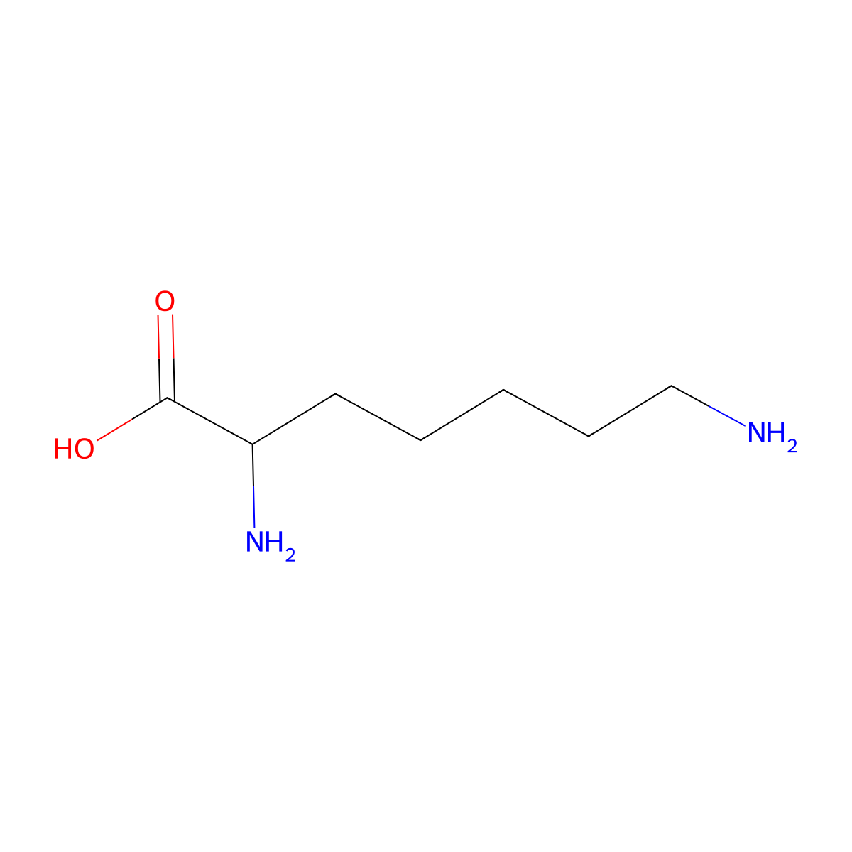 (R)-2,7-Diaminoheptanoic acid molecular structure, CAS 194866-14-3