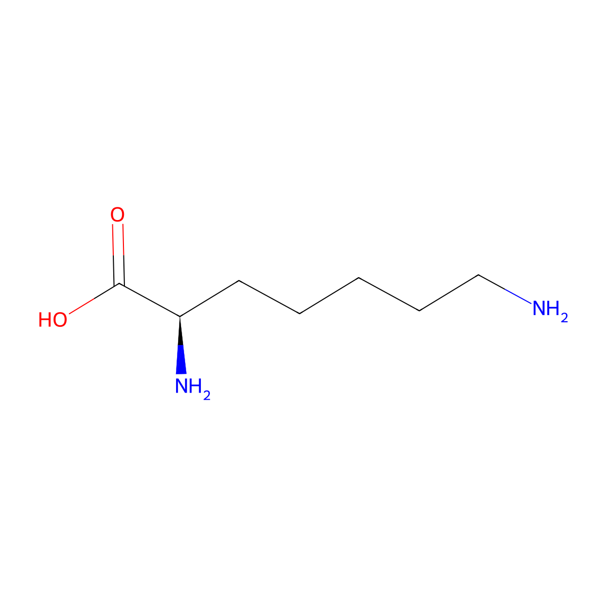 (R)-2,7-Diaminoheptanoic acid molecular structure, CAS 194866-14-3