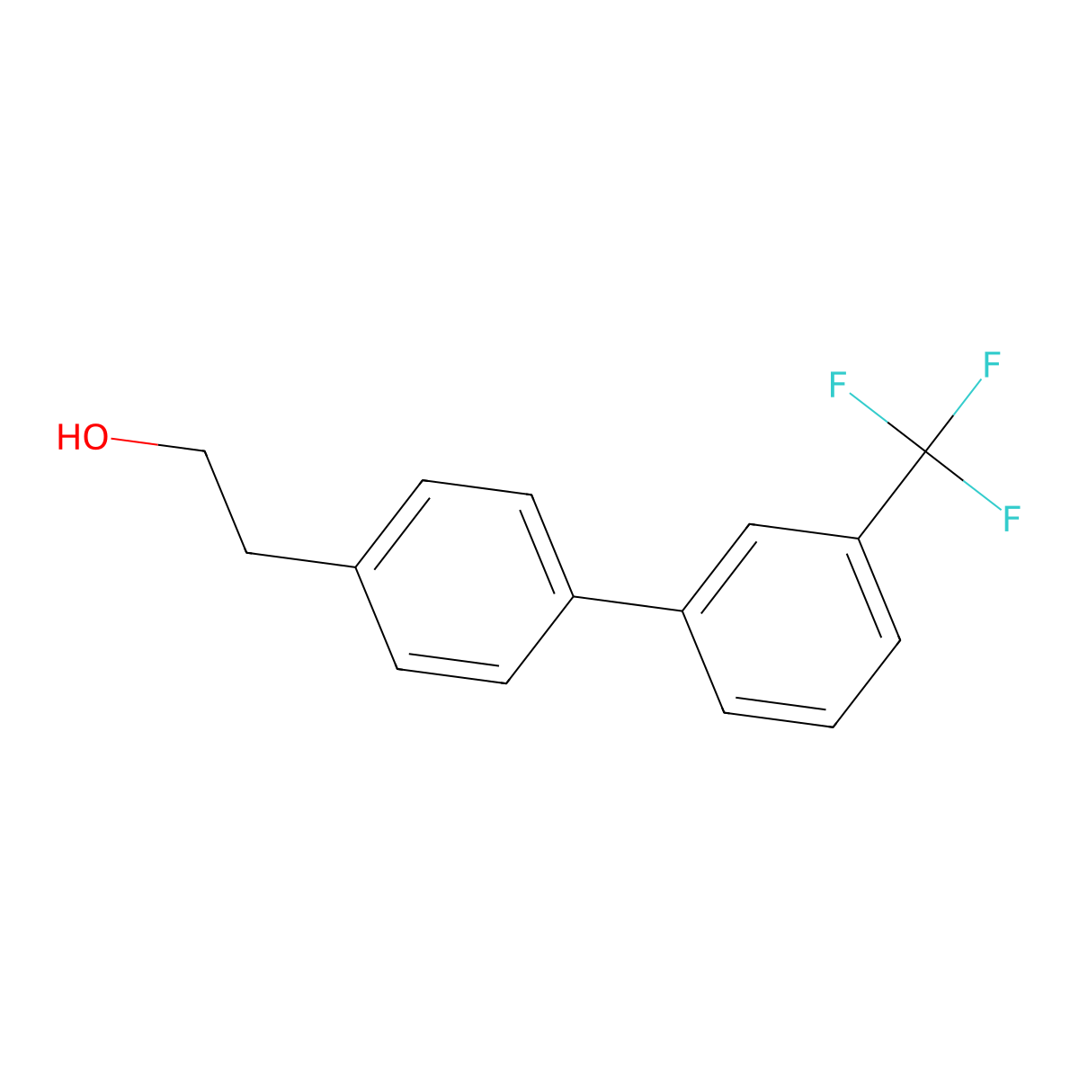 2-[3'-(Trifluoromethyl)-[1,1'-biphenyl]-4-yl]ethan-1-ol molecular structure, CAS 194873-99-9