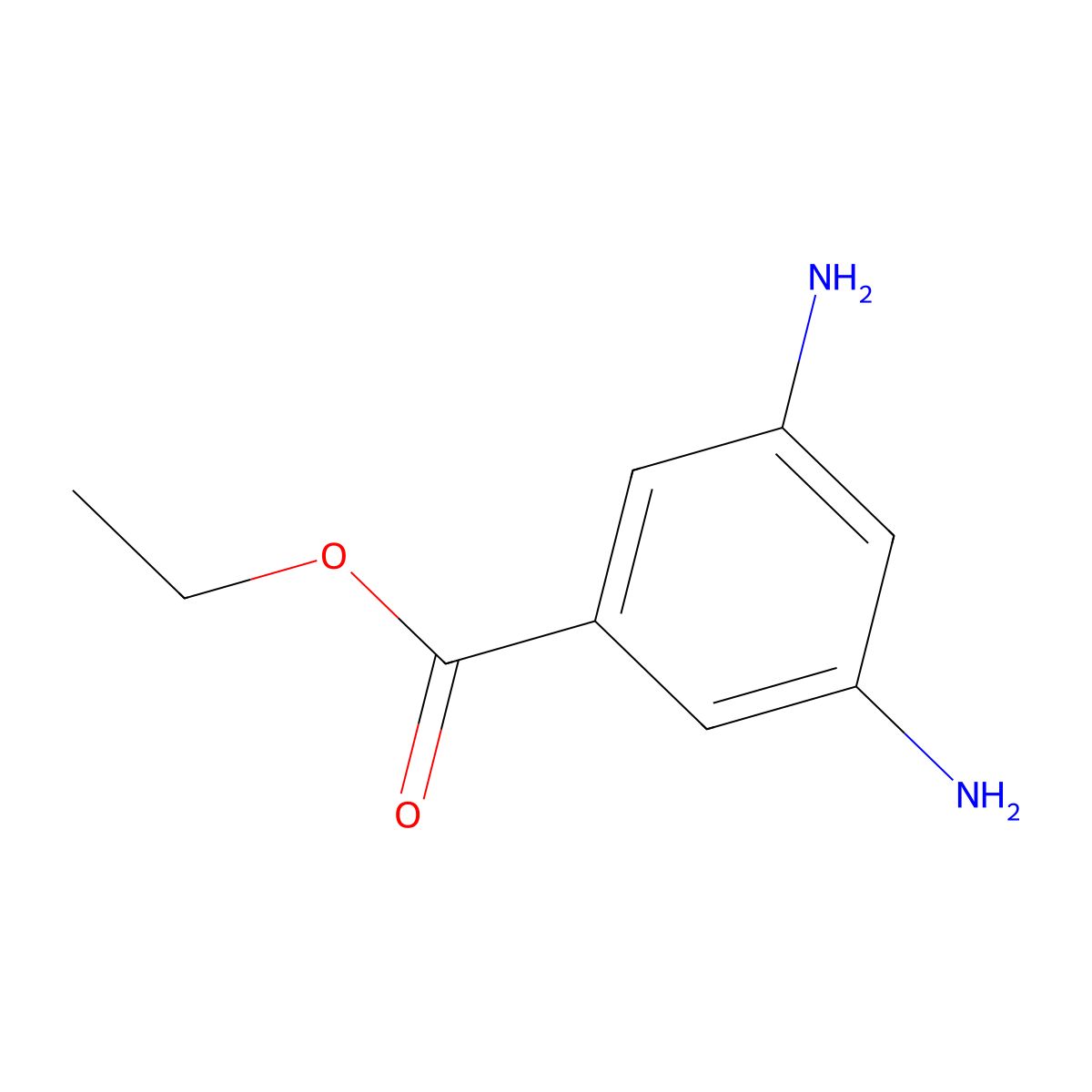 Ethyl 3,5-diaminobenzoate molecular structure, CAS 1949-51-5