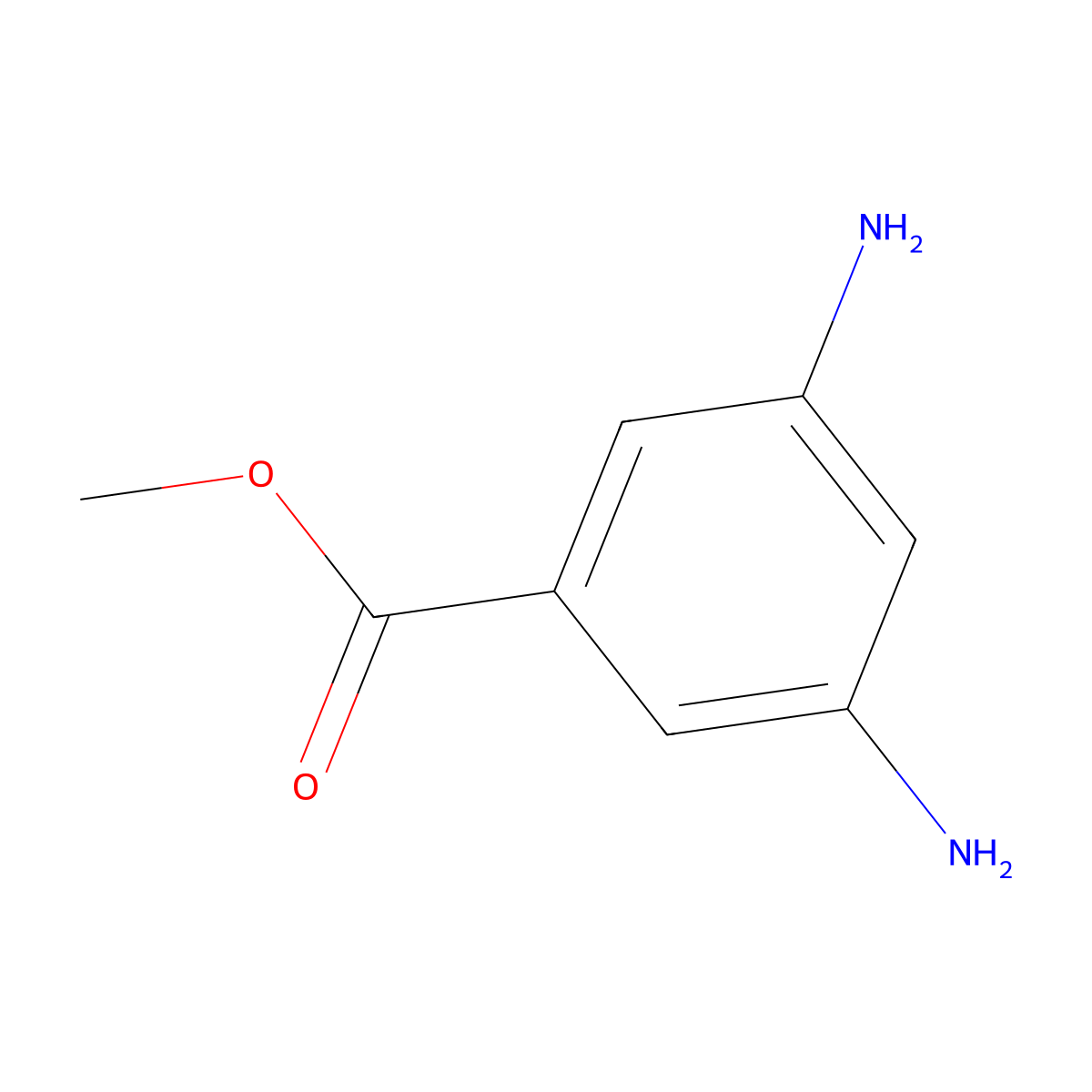 Methyl 3,5-diaminobenzoate molecular structure, CAS 1949-55-9