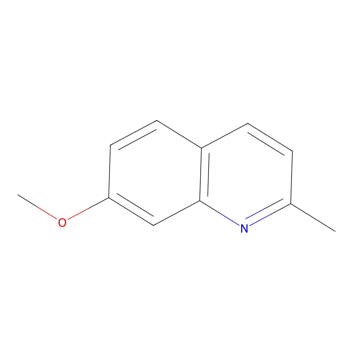 7-Methoxy-2-methylquinoline molecular structure, CAS 19490-87-0