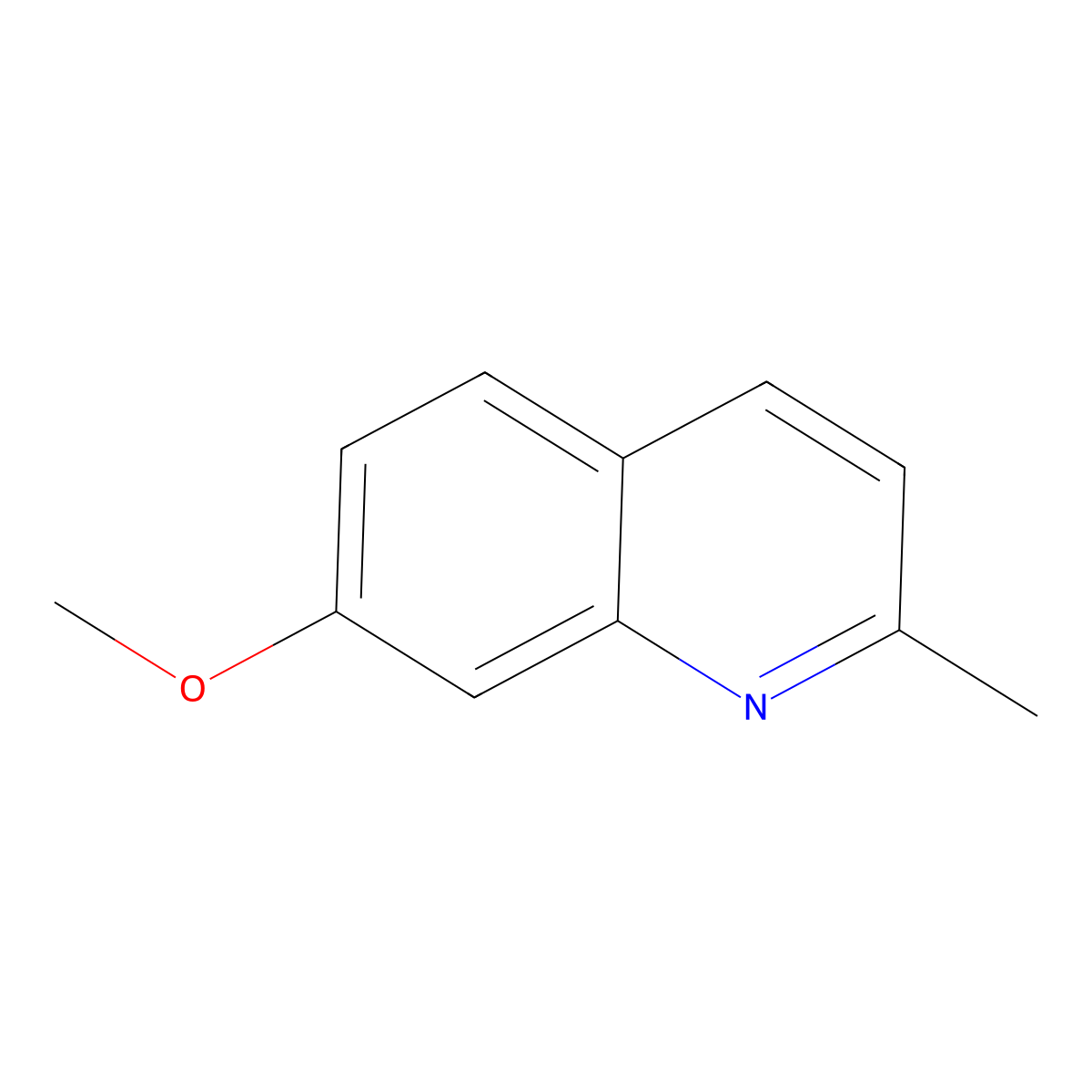 7-Methoxy-2-methylquinoline molecular structure, CAS 19490-87-0