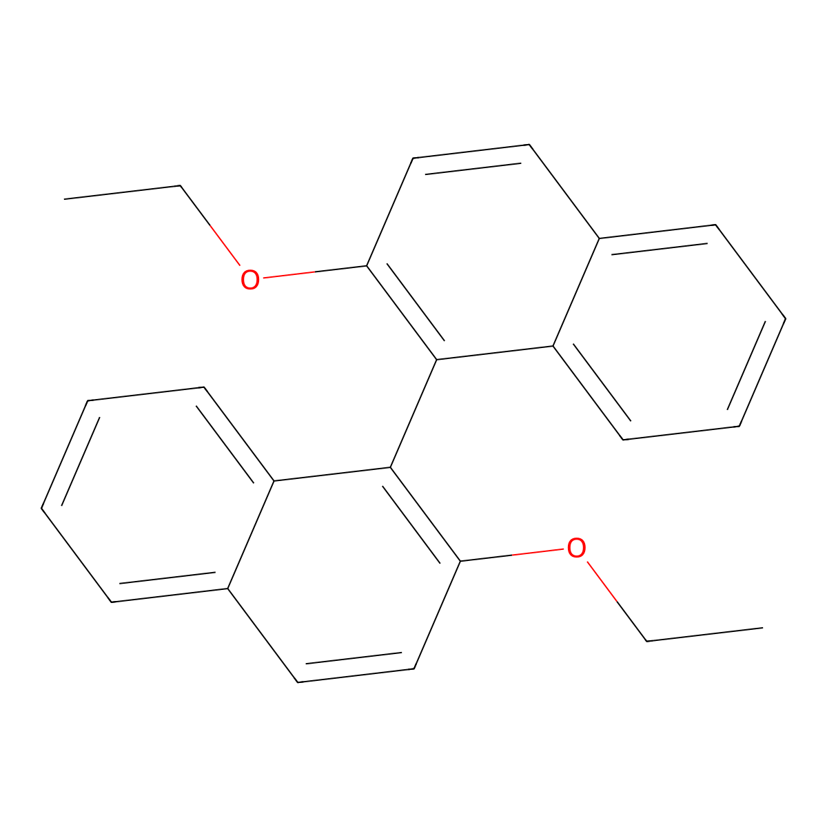 2,2'-Diethoxy-1,1'-binaphthyl molecular structure, CAS 19491-17-9