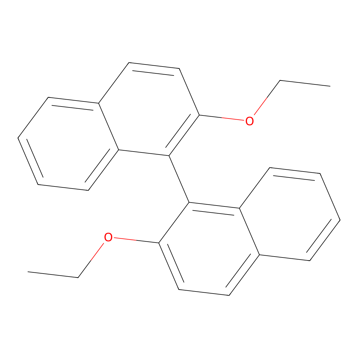 2,2'-Diethoxy-1,1'-binaphthyl molecular structure, CAS 19491-17-9