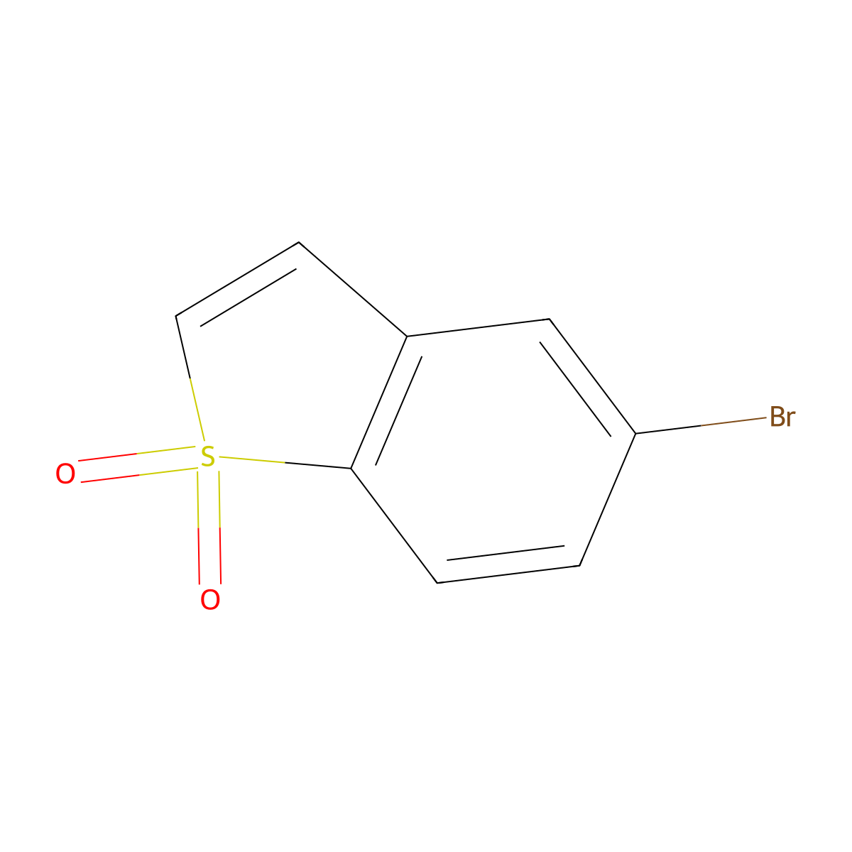 5-Bromo-1lambda6-benzothiophene-1,1-dione molecular structure, CAS 19492-87-6