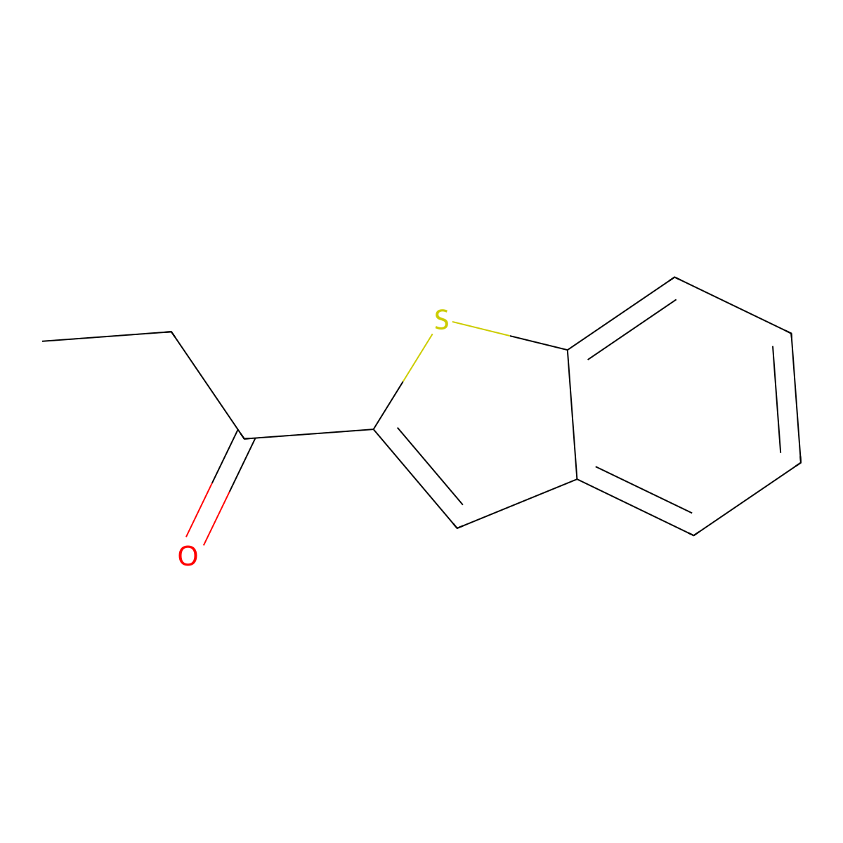 1-Benzo[b]thien-2-yl-1-propanone molecular structure, CAS 19492-97-8