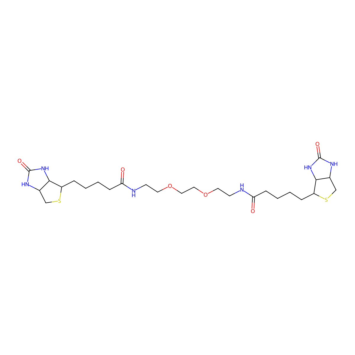 Biotin-PEG-Biotin molecular structure, CAS 194920-55-3