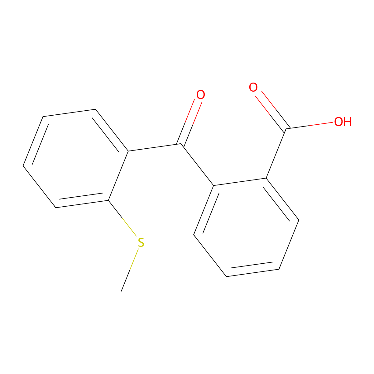 2-(2-(Methylthio)benzoyl)benzoic acid molecular structure, CAS 194928-21-7