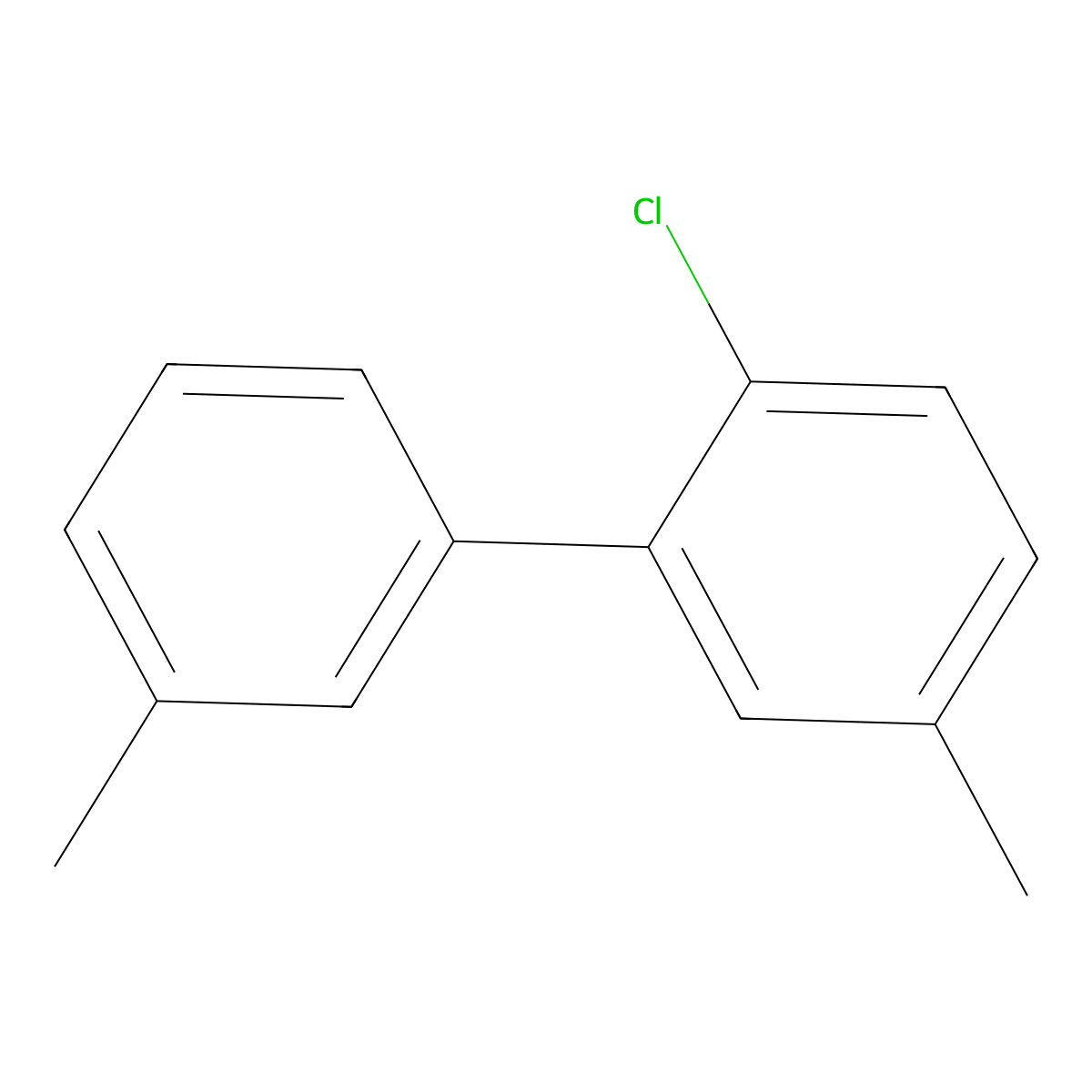 2-Chloro-3',5-dimethyl-1,1'-biphenyl molecular structure, CAS 19493-35-7