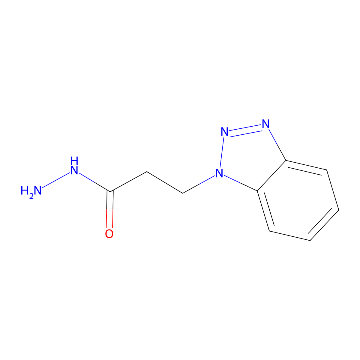 3-(1H-benzo[d][1,2,3]triazol-1-yl)propanehydrazide molecular structure, CAS 194934-34-4