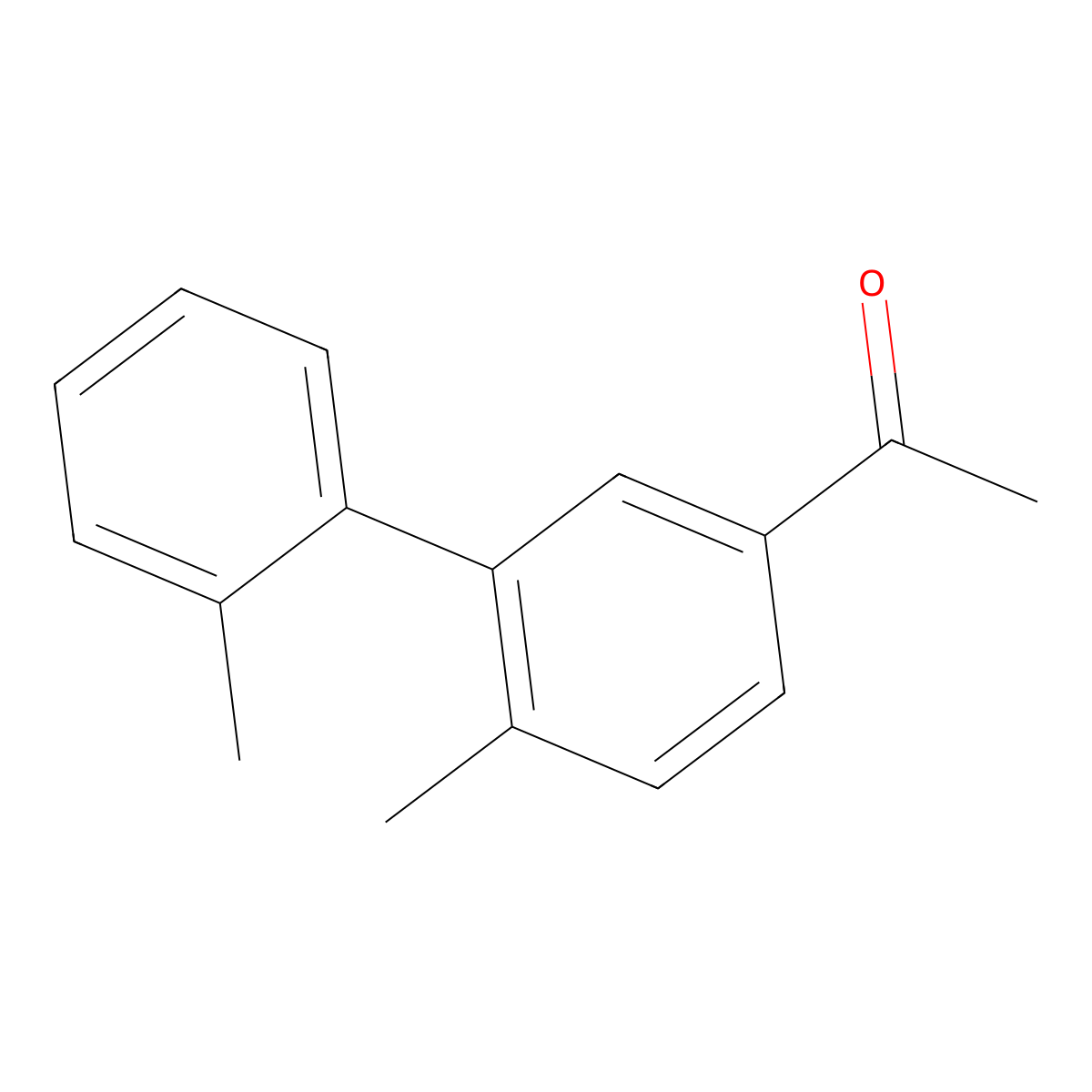 1-(2',6-Dimethyl-[1,1'-biphenyl]-3-yl)ethanone molecular structure, CAS 194934-84-4