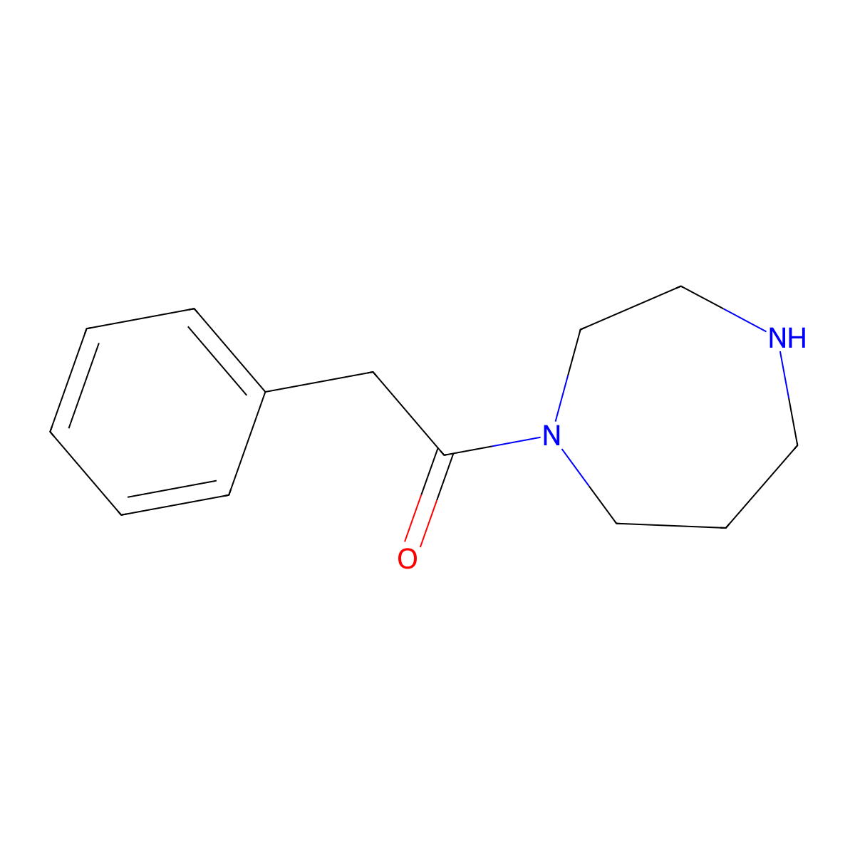 1-(1,4-Diazepan-1-yl)-2-phenylethanone molecular structure, CAS 194943-81-2