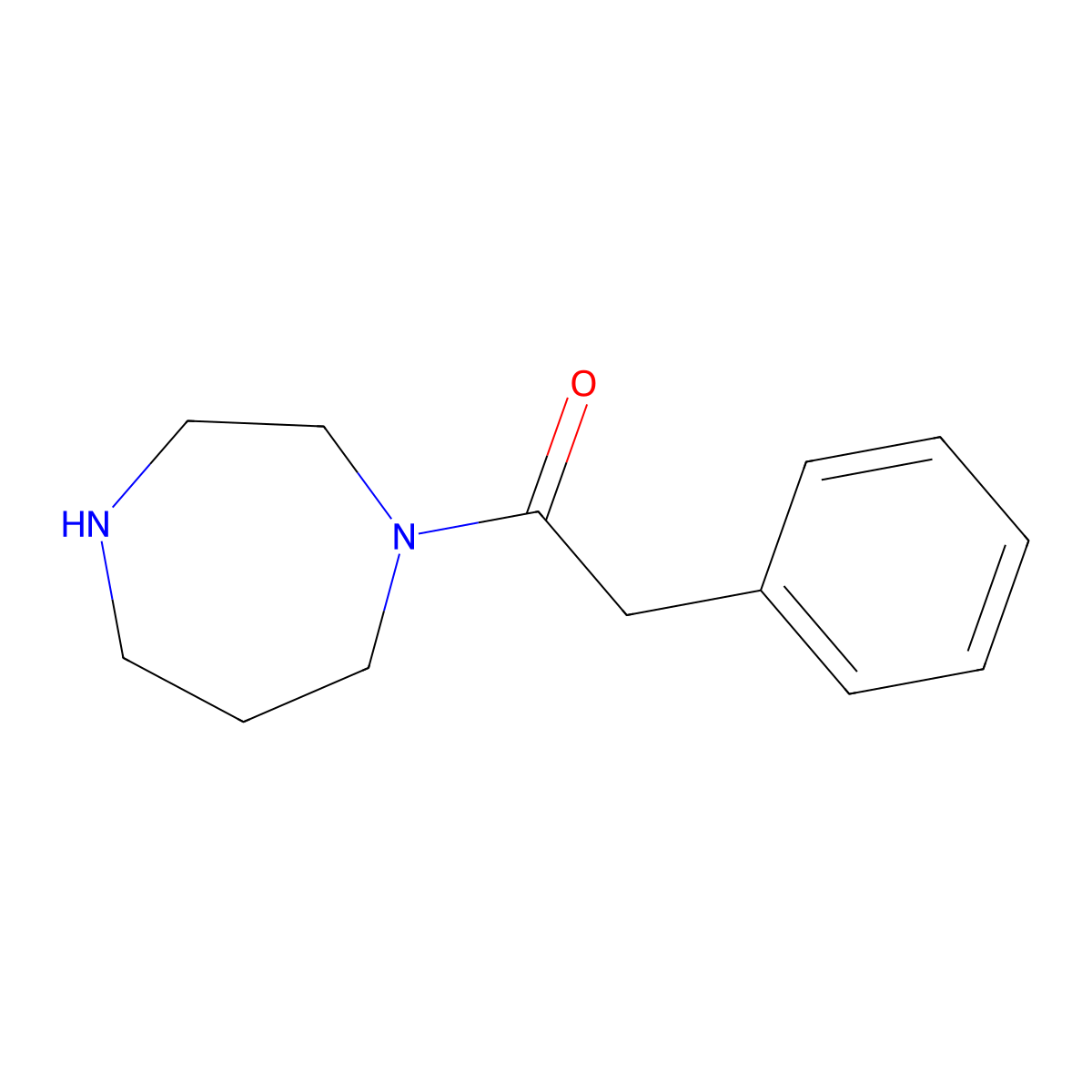 1-(1,4-Diazepan-1-yl)-2-phenylethanone molecular structure, CAS 194943-81-2