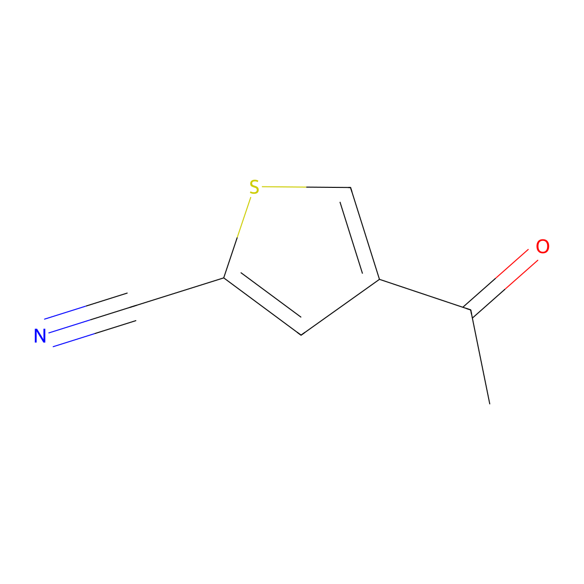 4-Acetylthiophene-2-carbonitrile molecular structure, CAS 1949776-49-1