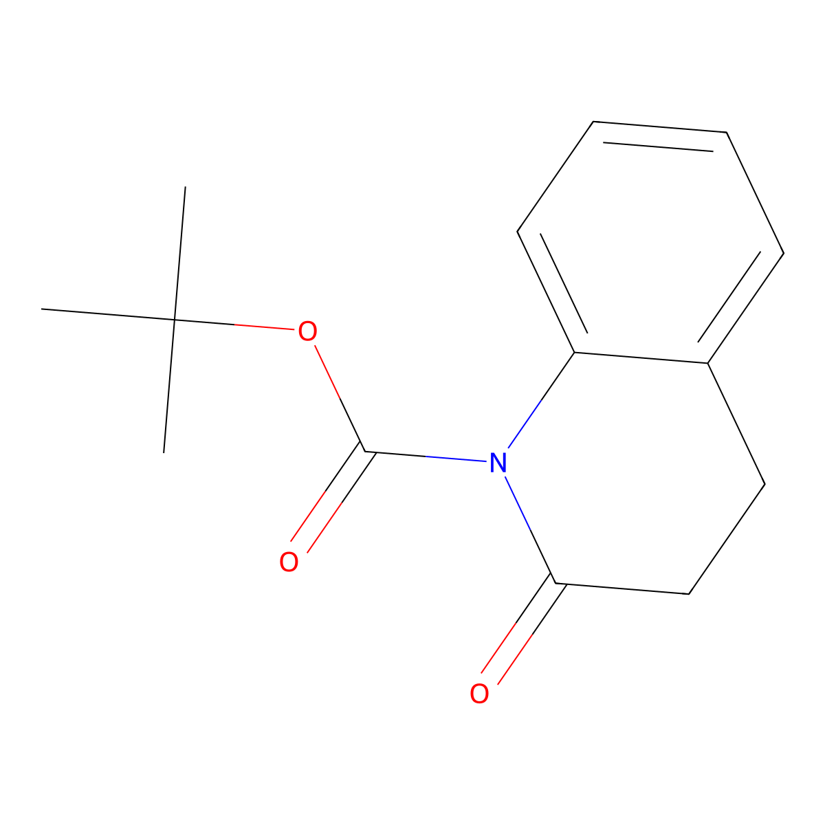 N-Boc-3,4-dihydro-2(1H)-quinolinone molecular structure, CAS 194979-77-6