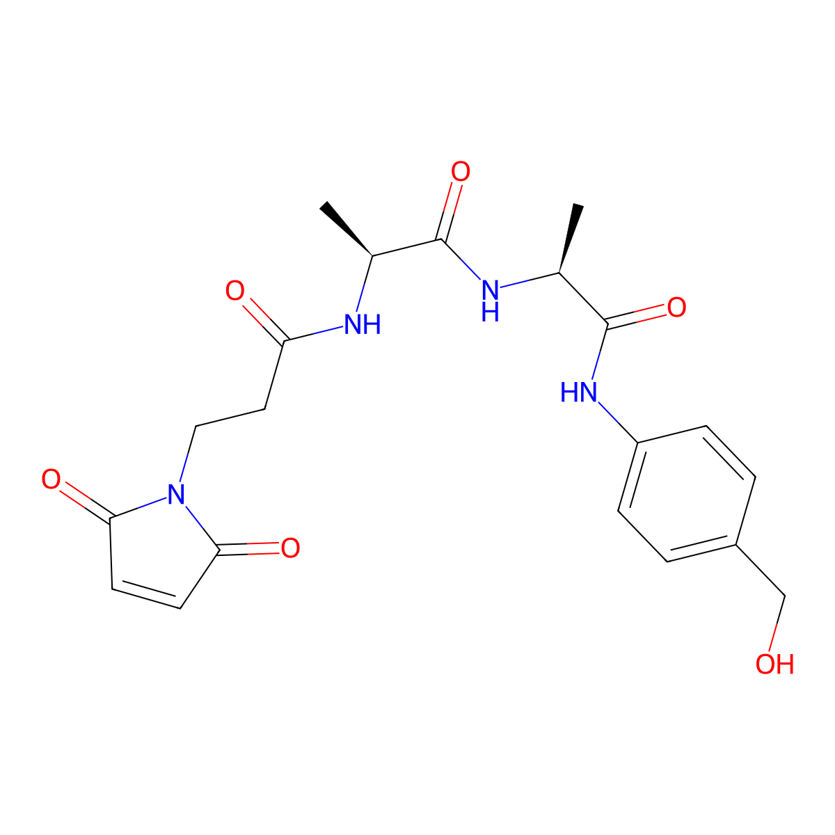 MP-Ala-Ala-PAB molecular structure, CAS 1949793-47-8
