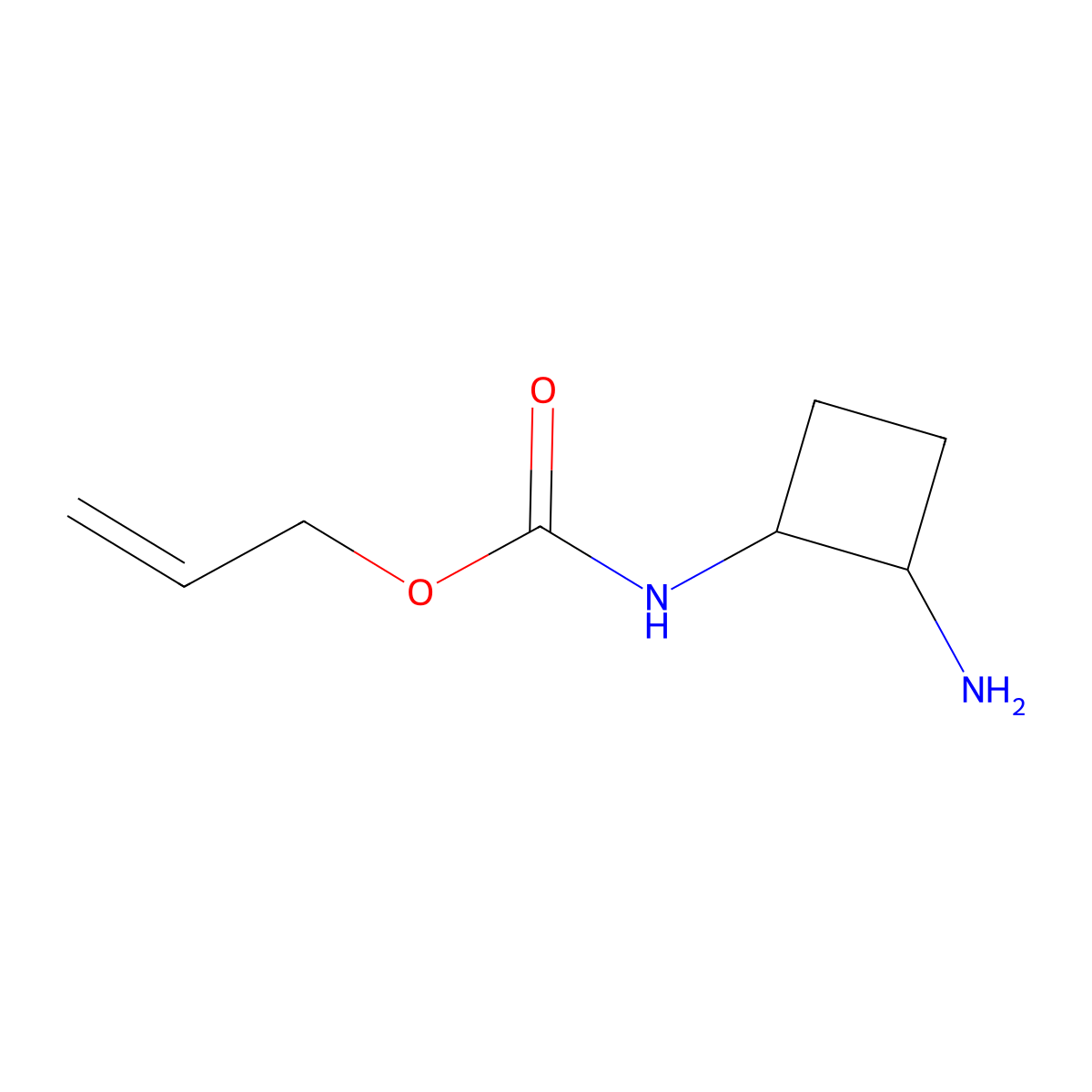 Prop-2-EN-1-YL N-[(1R,2R)-2-aminocyclobutyl]carbamate molecular structure, CAS 1949805-97-3