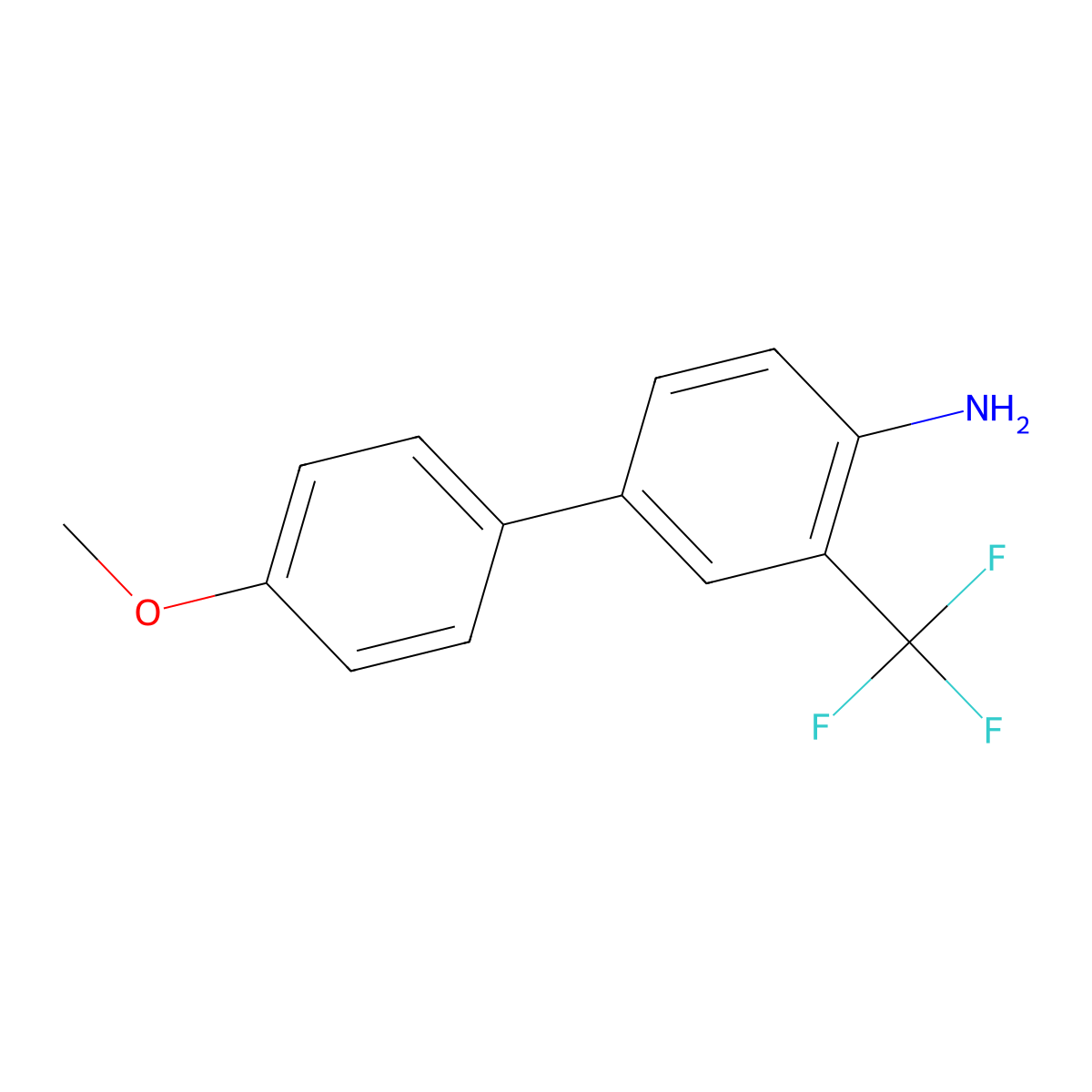 4'-Methoxy-3-(trifluoromethyl)-[1,1'-biphenyl]-4-amine molecular structure, CAS 1949809-99-7