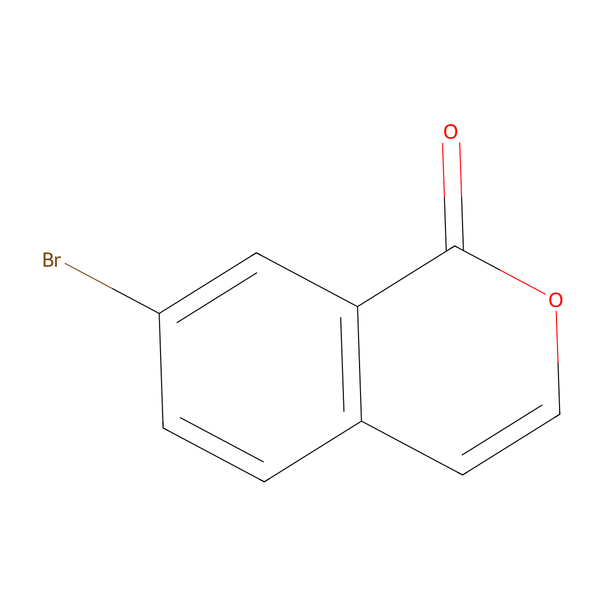 7-Bromo-1H-isochromen-1-one molecular structure, CAS 1949816-19-6