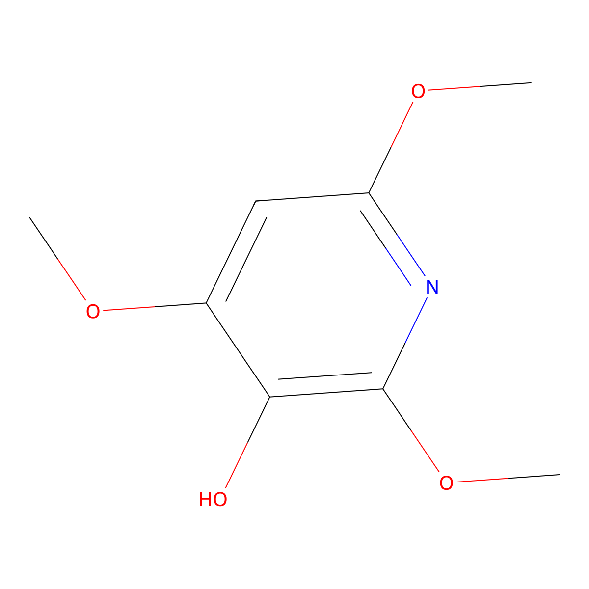2,4,6-Trimethoxypyridin-3-ol molecular structure, CAS 1949816-21-0