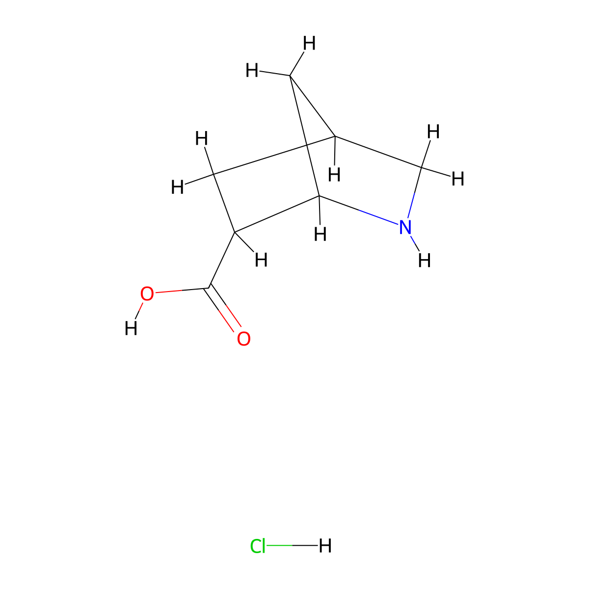 2-Azabicyclo[2.2.1]heptane-6-carboxylic acid hydrochloride molecular structure, CAS 1949816-37-8