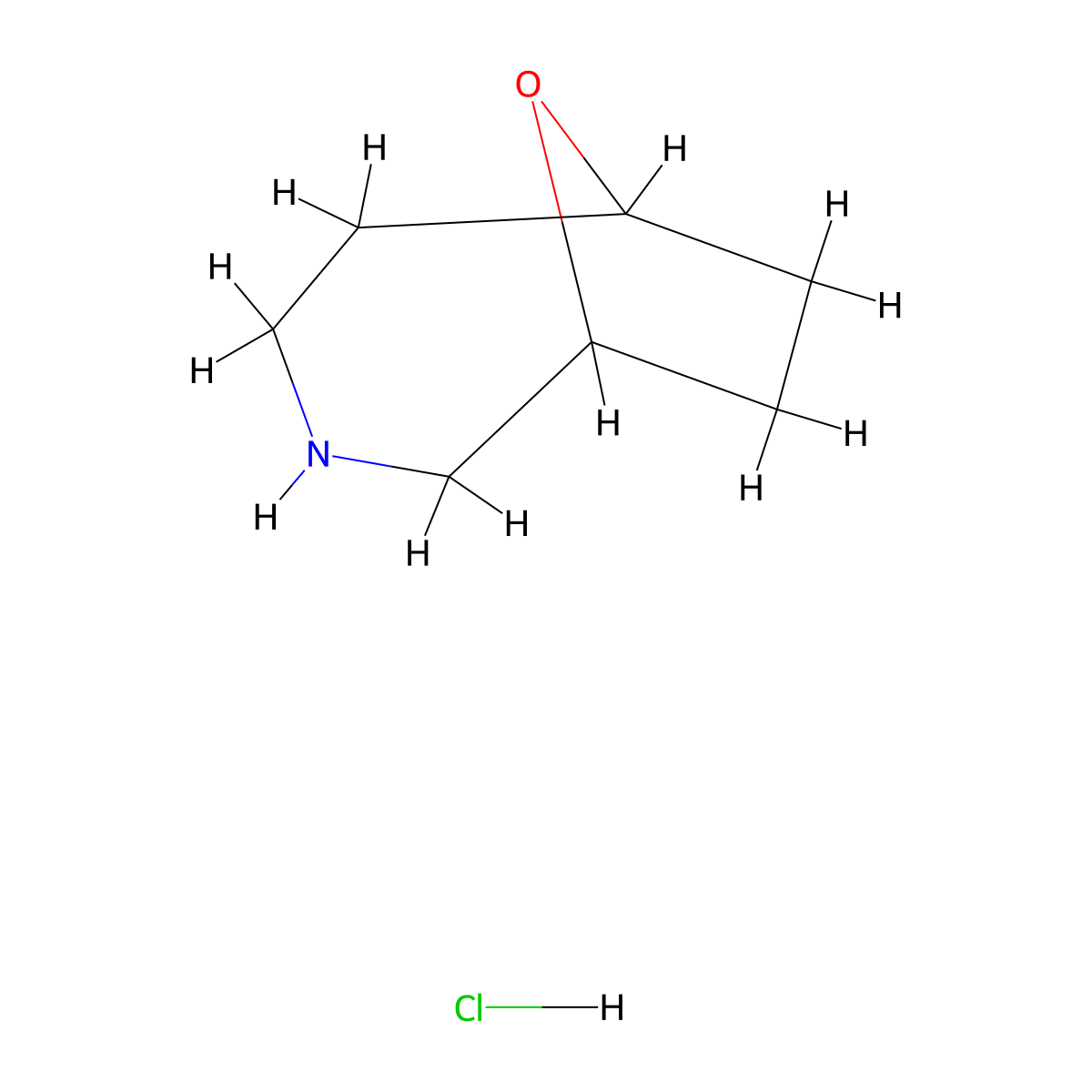 9-Oxa-3-azabicyclo[4.2.1]nonane hydrochloride molecular structure, CAS 1949816-66-3