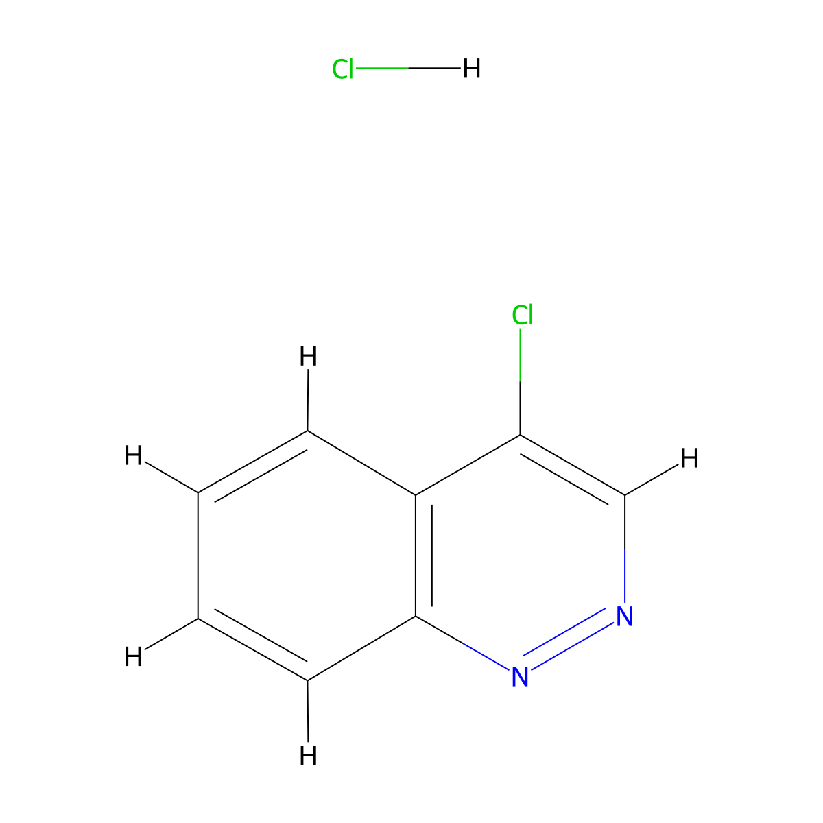 4-Chlorocinnoline hydrochloride molecular structure, CAS 1949836-94-5