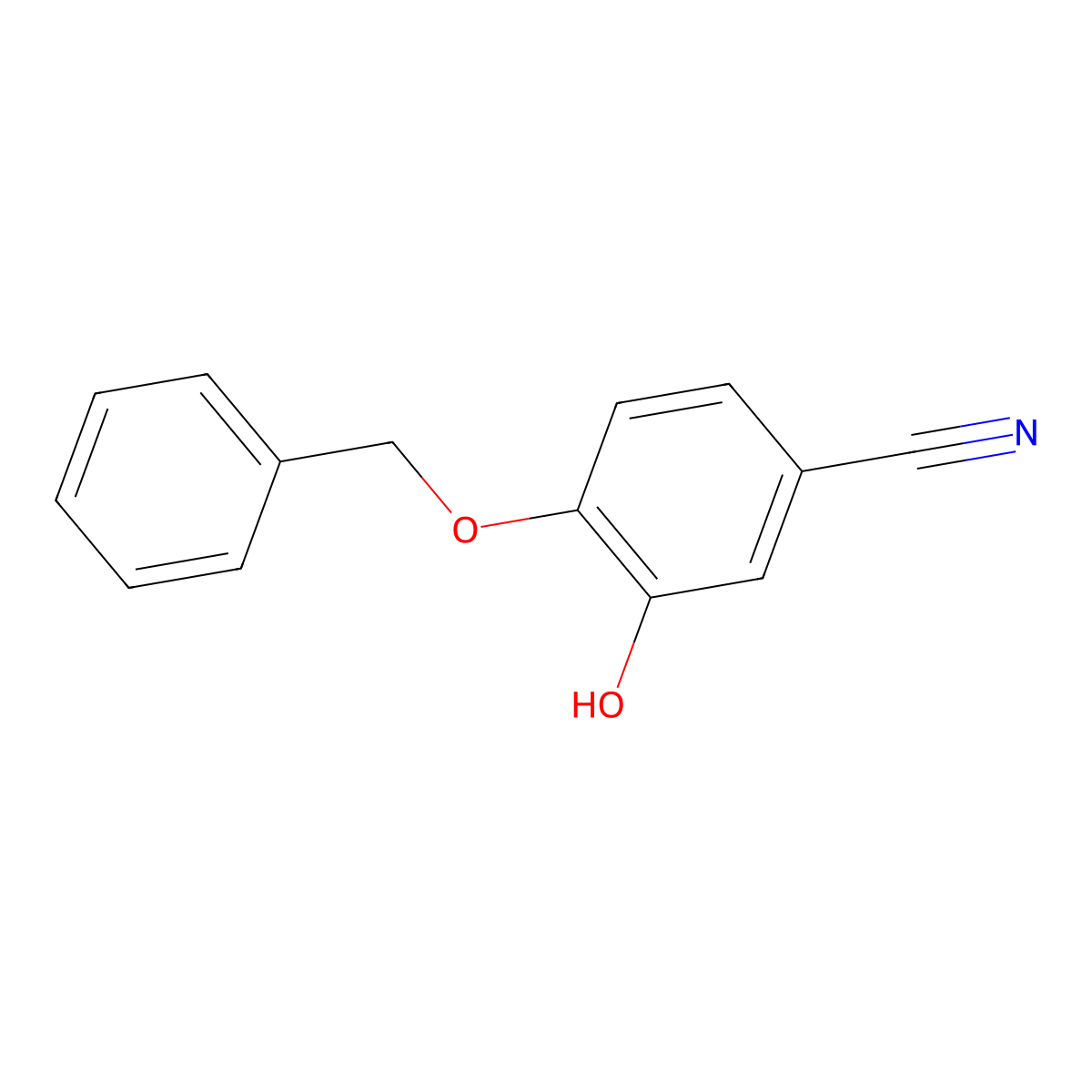 4-(Benzyloxy)-3-hydroxybenzonitrile molecular structure, CAS 194985-94-9
