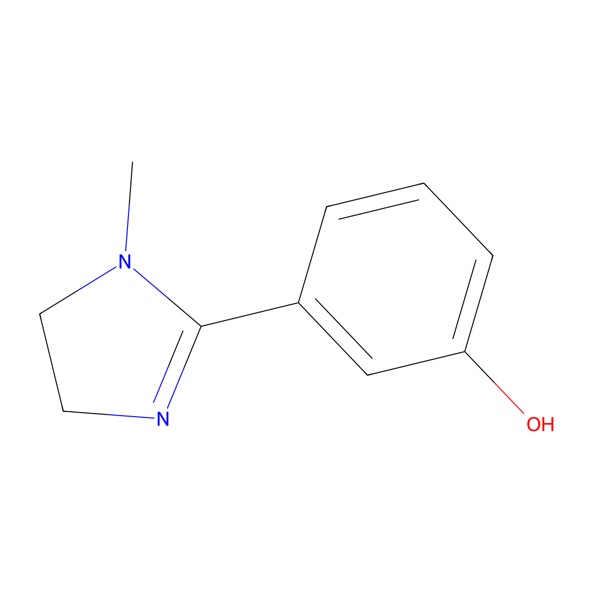 3-(1-Methylimidazolin-2-yl)phenol molecular structure, CAS 194985-95-0