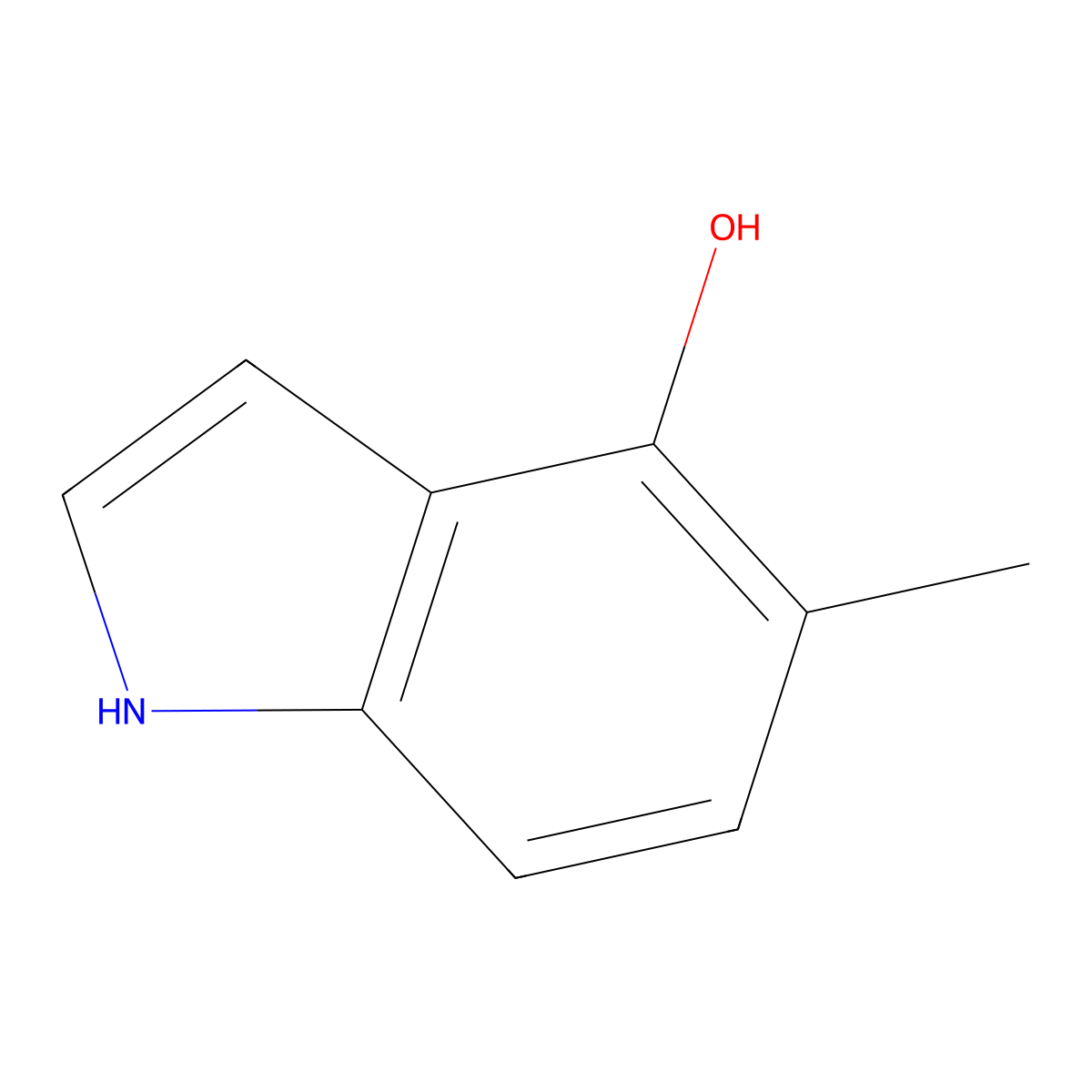 5-Methyl-1H-indol-4-OL molecular structure, CAS 19499-83-3