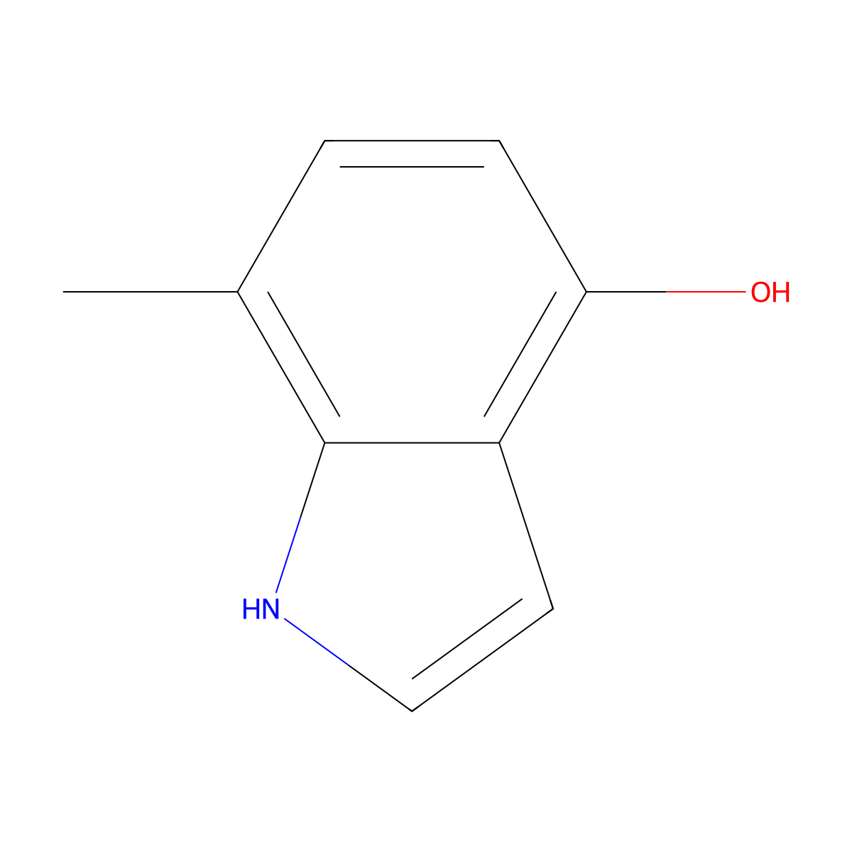 7-methyl-1H-indol-4-ol molecular structure, CAS 19499-91-3