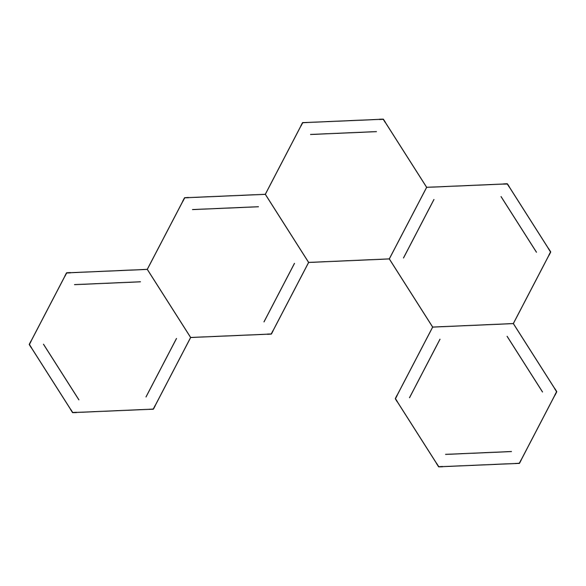 Dibenzo(b,g)phenanthrene molecular structure, CAS 195-06-2