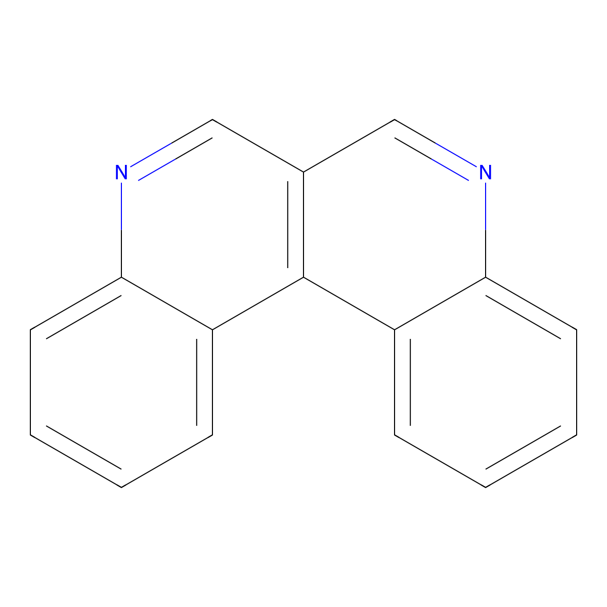 Dibenzo(c,f)(2,7)naphthyridine molecular structure, CAS 195-27-7