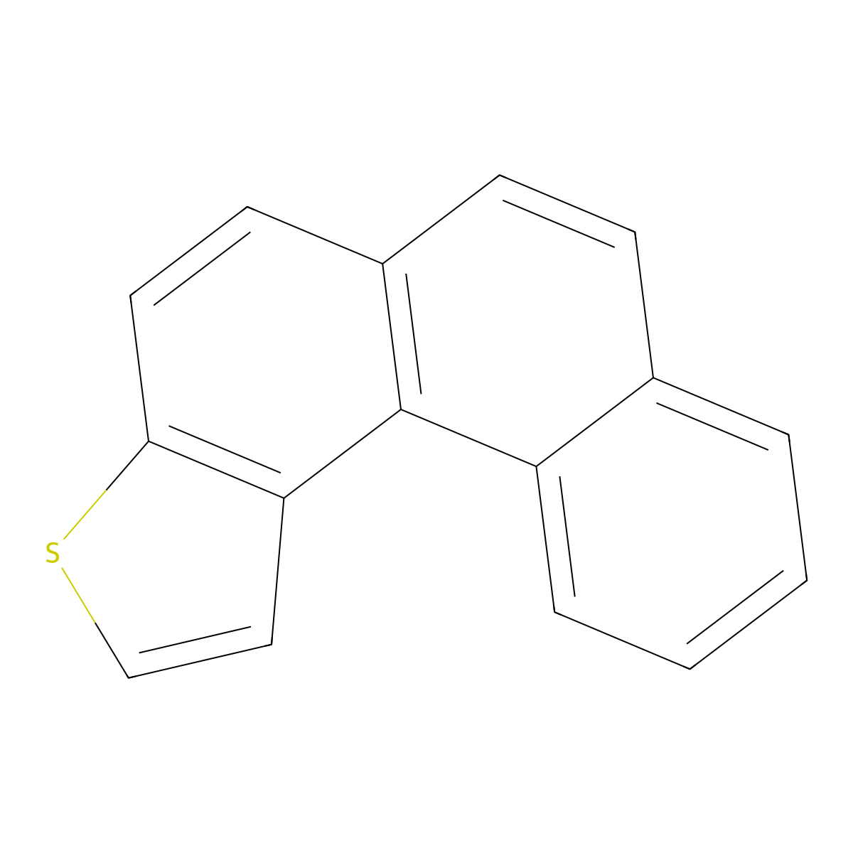 Phenanthro(3,4-b)thiophene molecular structure, CAS 195-52-8