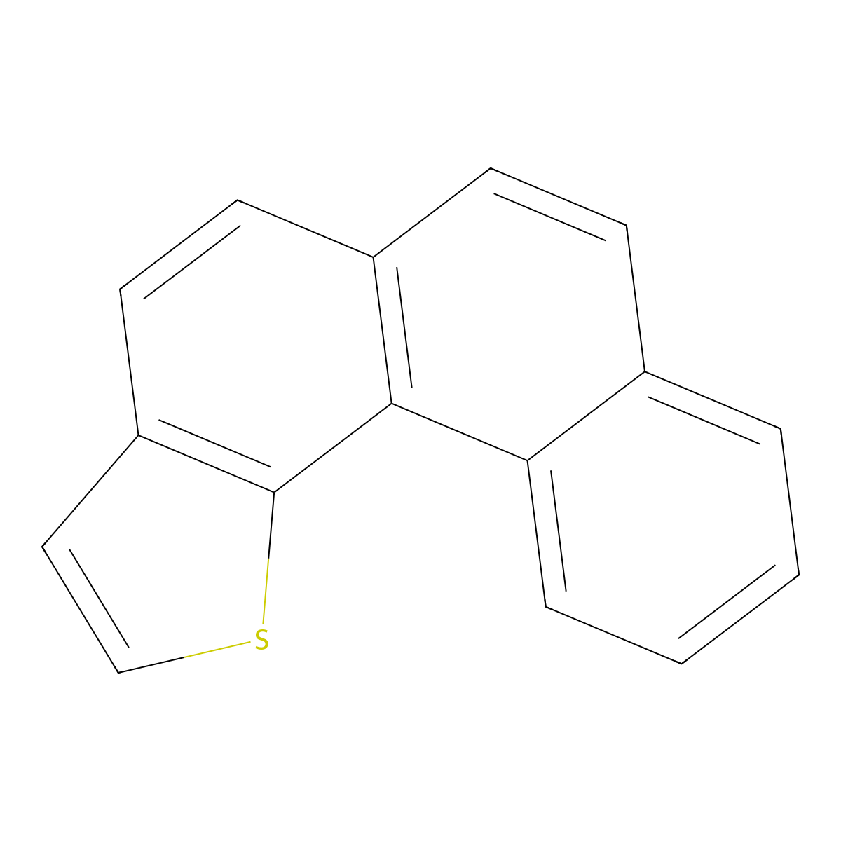 Phenanthro(4,3-b)thiophene molecular structure, CAS 195-68-6