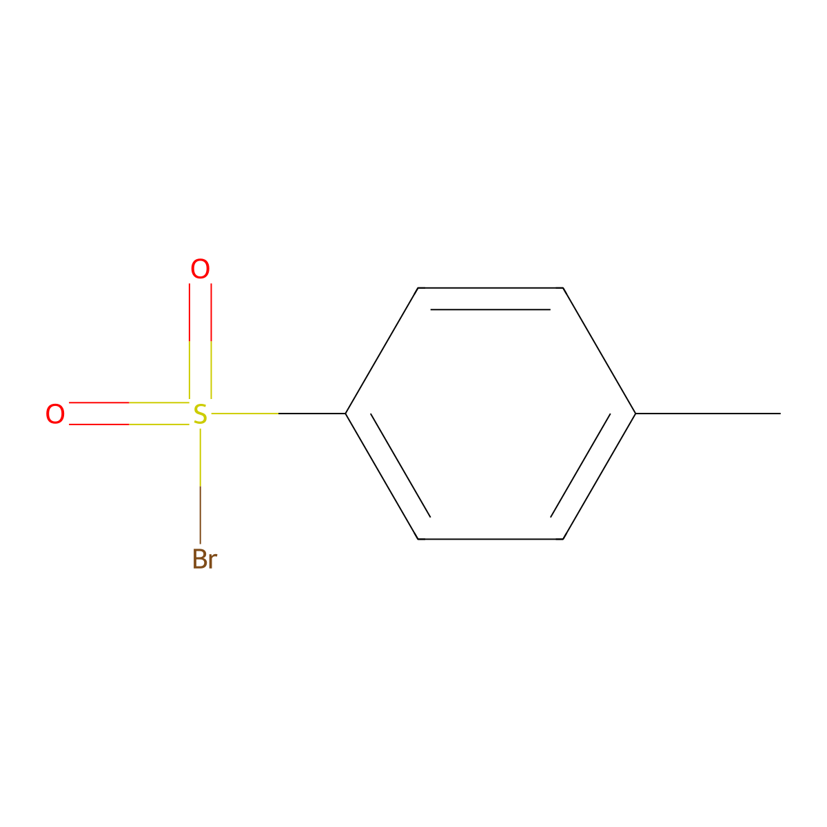 4-Methylbenzene-1-sulfonyl bromide molecular structure, CAS 1950-69-2