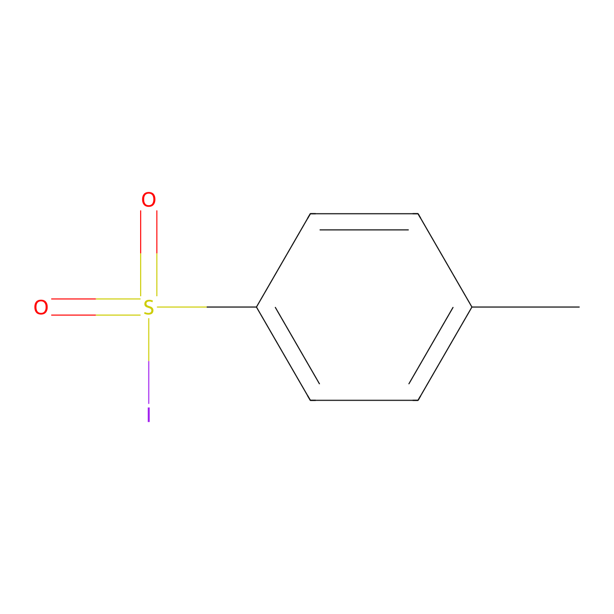 p-Toluenesulphonyl iodide molecular structure, CAS 1950-78-3