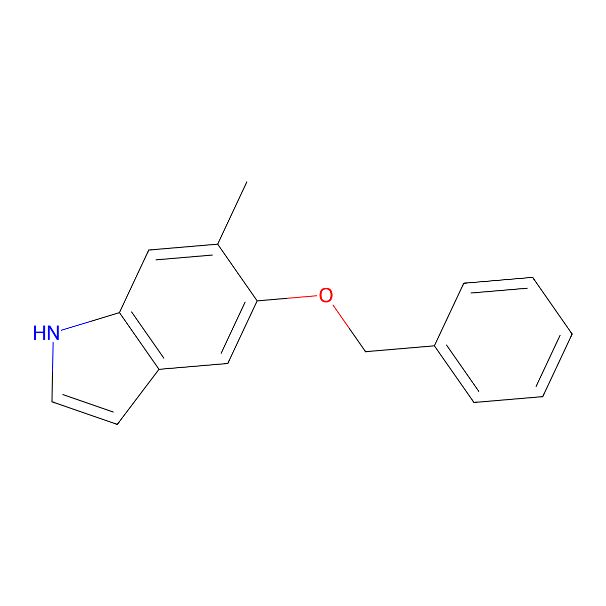 5-(Benzyloxy)-6-methyl-1H-indole molecular structure, CAS 19500-00-6