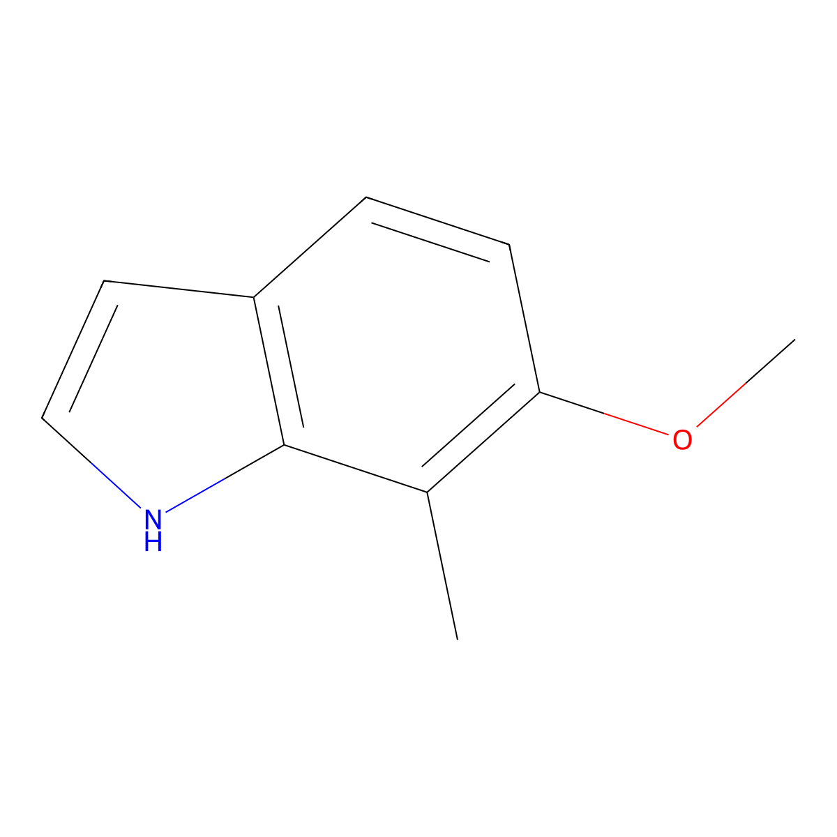 6-methoxy-7-methyl-1H-indole molecular structure, CAS 19500-05-1