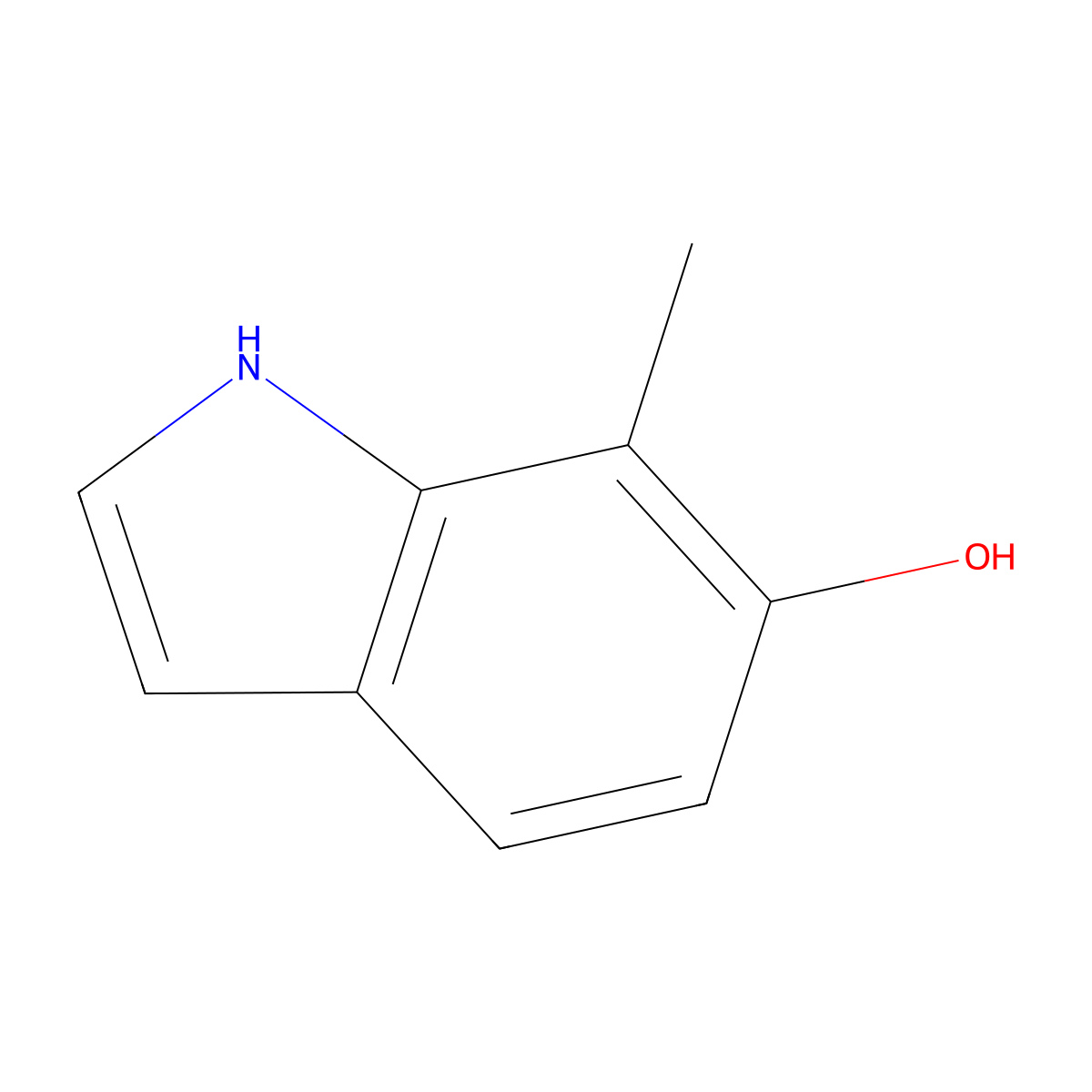 1H-Indol-6-ol, 7-methyl- molecular structure, CAS 19500-06-2