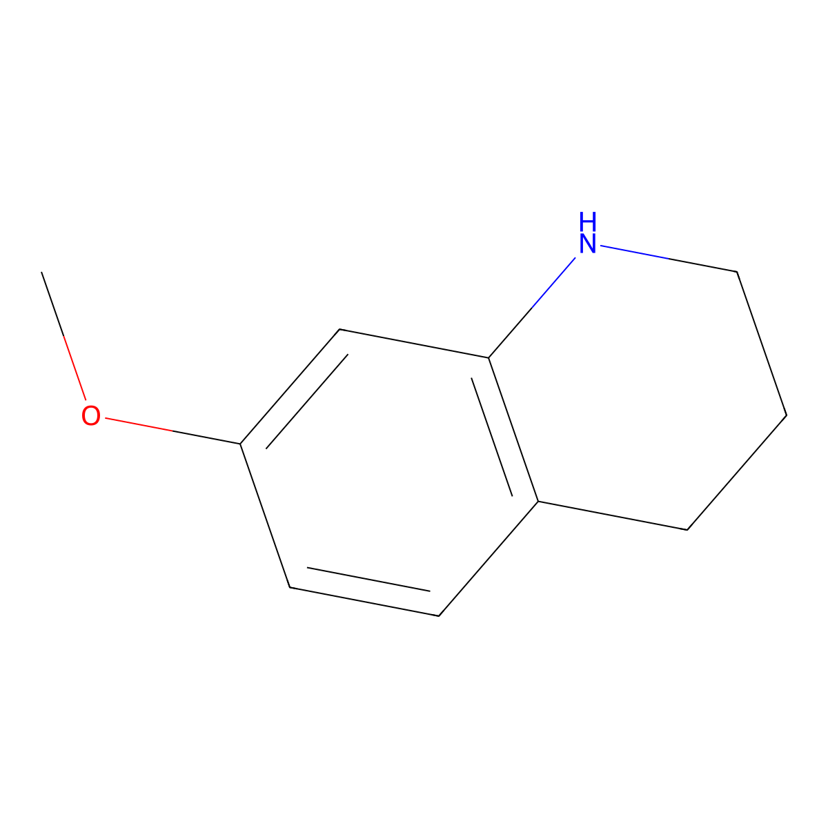7-Methoxy-1,2,3,4-tetrahydroquinoline molecular structure, CAS 19500-61-9