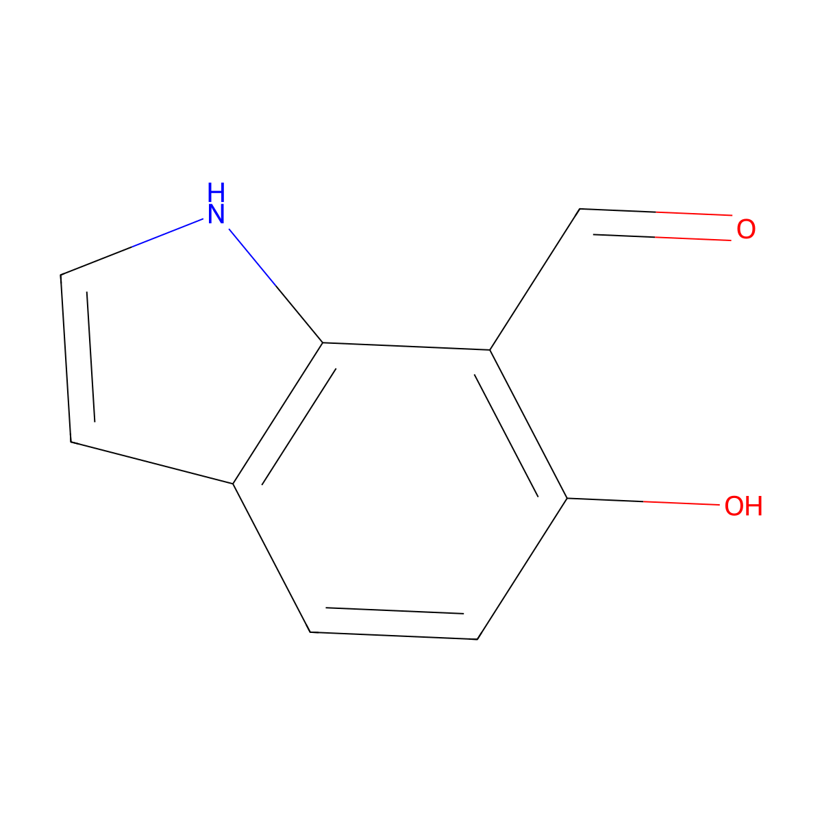 6-Hydroxy-1H-indole-7-carbaldehyde molecular structure, CAS 19502-40-0