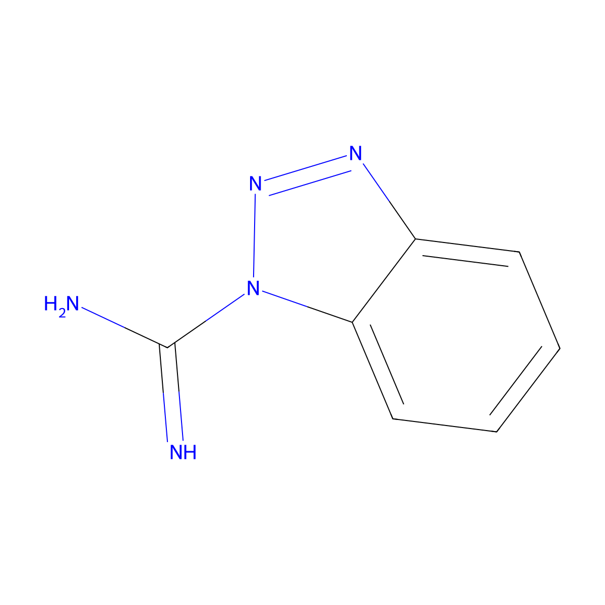 1H-Benzotriazole-1-carboximidamide molecular structure, CAS 19503-25-4