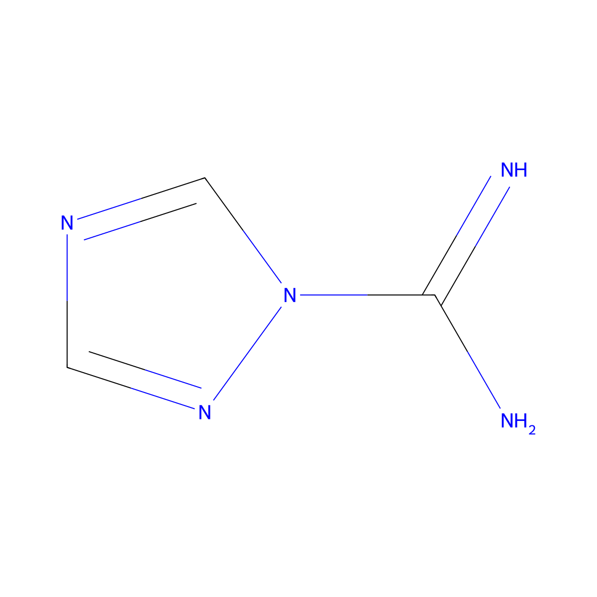 1H-1,2,4-Triazole-1-carboximidamide molecular structure, CAS 19503-46-9