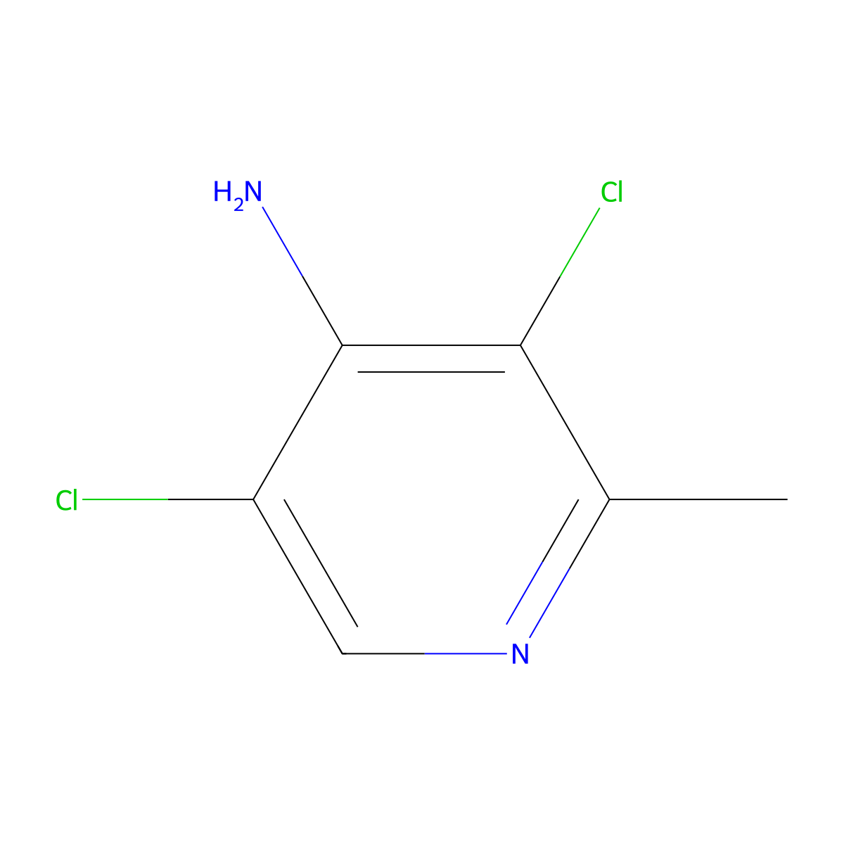 3,5-Dichloro-2-methylpyridin-4-amine molecular structure, CAS 195045-26-2