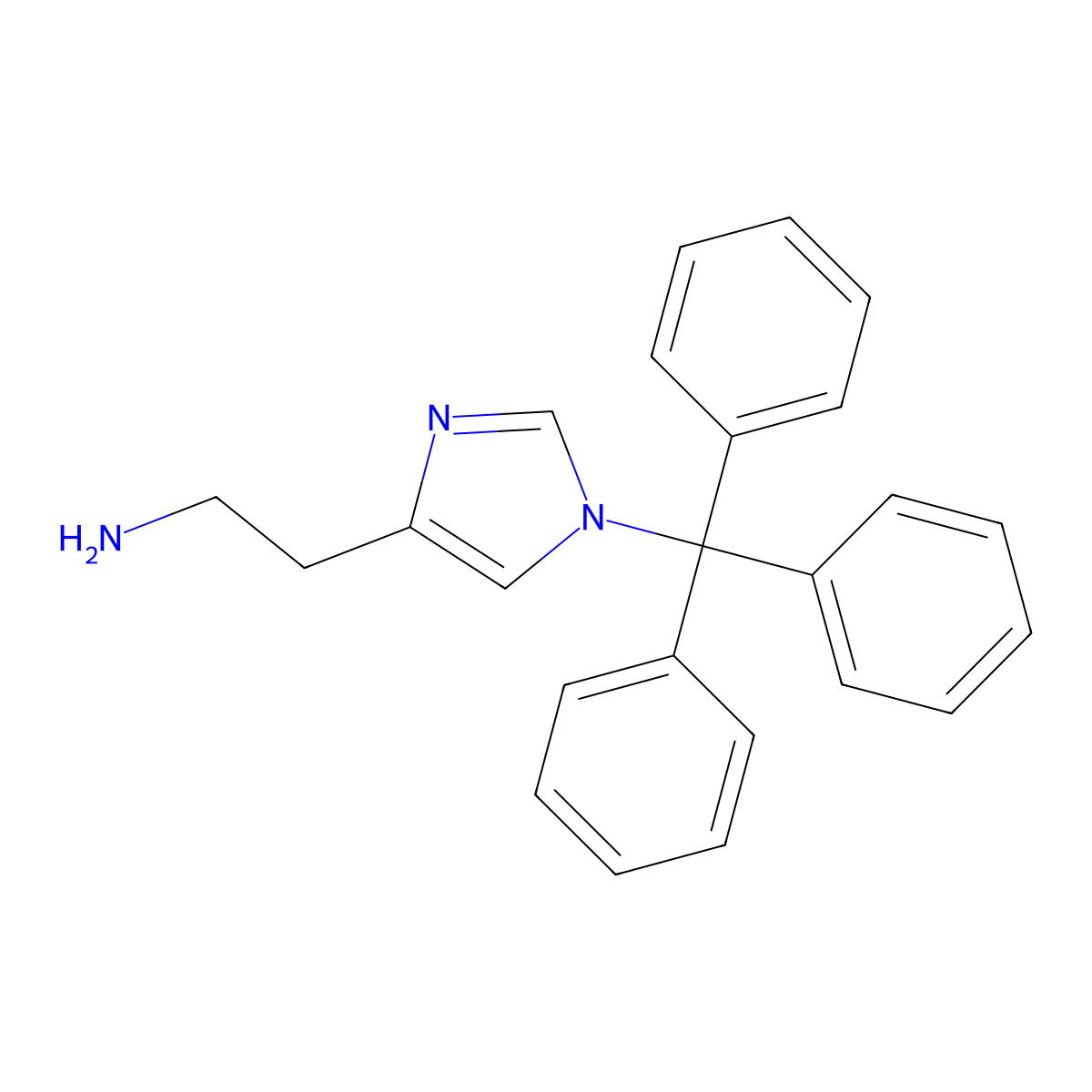 2-(1-Trityl-1H-imidazol-4-yl)-ethylamine molecular structure, CAS 195053-92-0